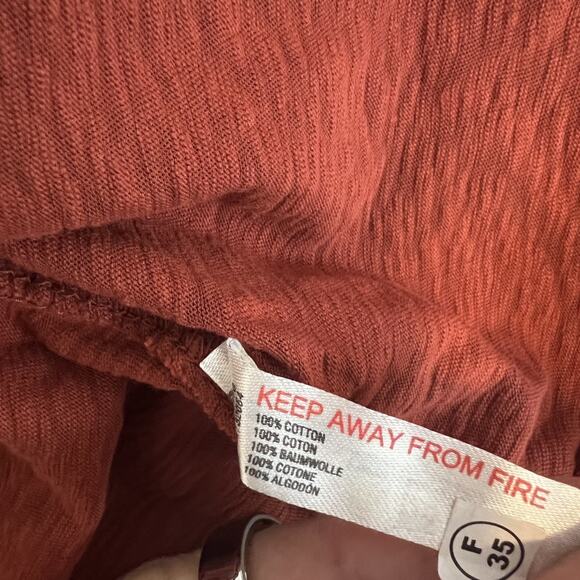 Free People Beach Maxi Dress Womens Small Rust Elisa Goddesscore Boho Resort - Picture 11 of 12